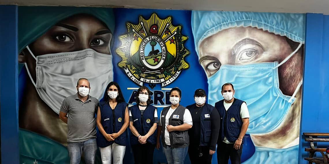 Equipe da Sesacre vistoriou as unidades de saúde do Juruá. Foto: cedida