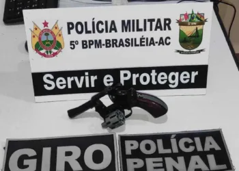 Detento monitorado é capturado com arma de fogo em Brasileia