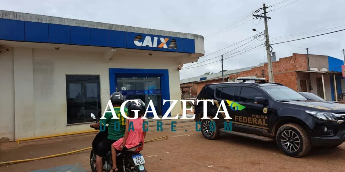 Criminosos arrombam agência da Caixa Econômica do Bujari e furtam armas
