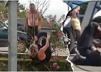 ASSISTA: Chilenos brigam no meio da rua e param trânsito no Acre