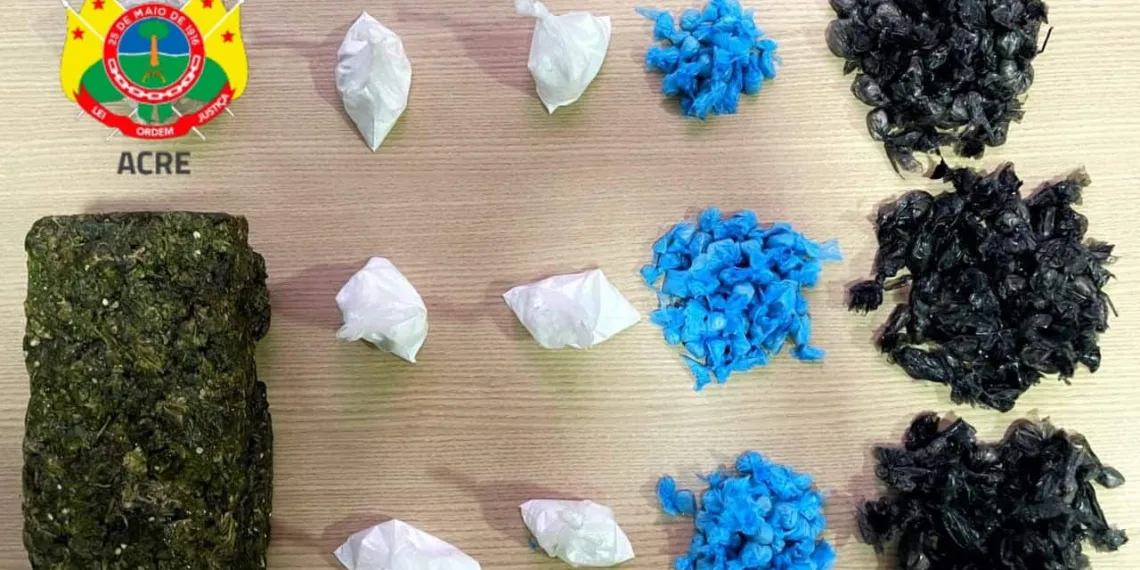 PM apreende quase 2 quilos de droga no bairro Rosalinda