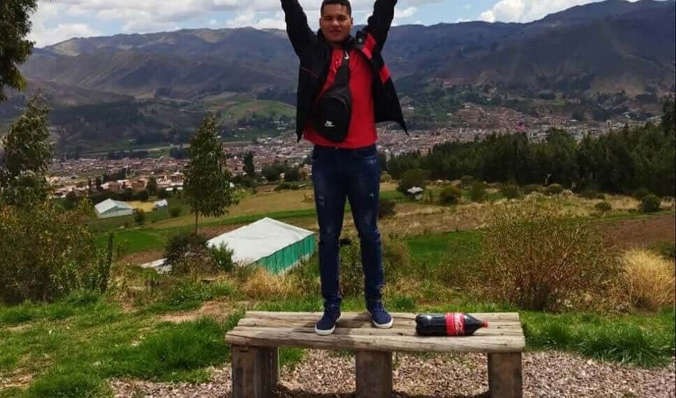 Jardeson da Silva Oliveira está em Cusco desde o dia 2 de janeiro. Foto: Cedida