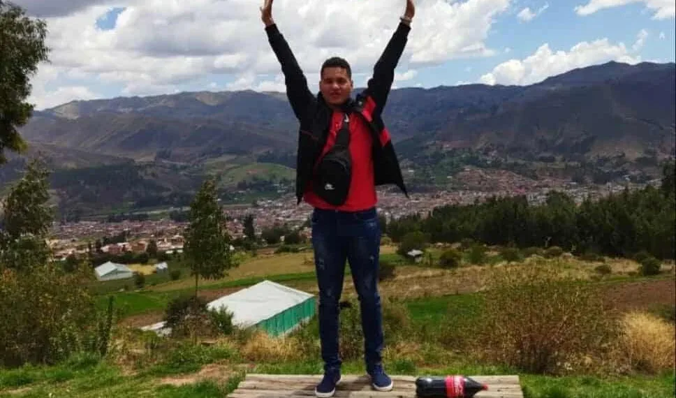 Jardeson da Silva Oliveira está em Cusco desde o dia 2 de janeiro. Foto: Cedida