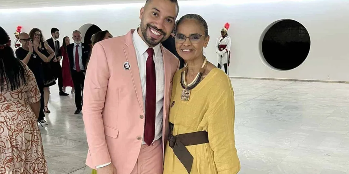 'Você é uma inspiração pra mim', diz ex-BBB Gil do Vigor sobre Marina Silva