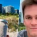 Areia de praia 'onde Tom Brady sentou' em vídeo de aposentadoria vai a leilão e recebe 'lance absurdo'
