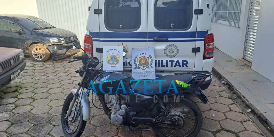 PM prende homem e recupera moto roubada na AC-90