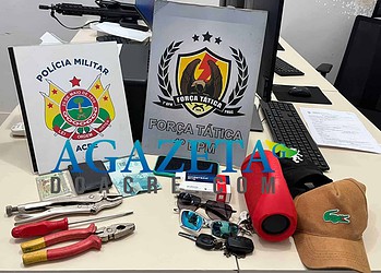 Dupla é presa por roubos e invasão de casas em Rio Branco