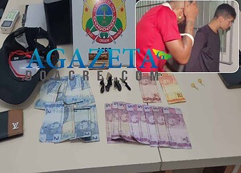 Dupla de traficantes é presa em flagrante no bairro Nova Estação