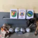  Com ajuda de cão, PM apreende mais de três quilos de drogas na BR-364