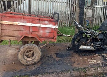 Criminoso incendeia moto de trabalhador em Sena Madureira