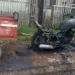 Criminoso incendeia moto de trabalhador em Sena Madureira