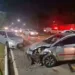 Em Rio Branco, motorista de aplicativo faz conversão proibida e deixa passageiro ferido