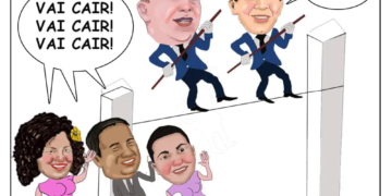 Gerlen e Veloso na corda bamba