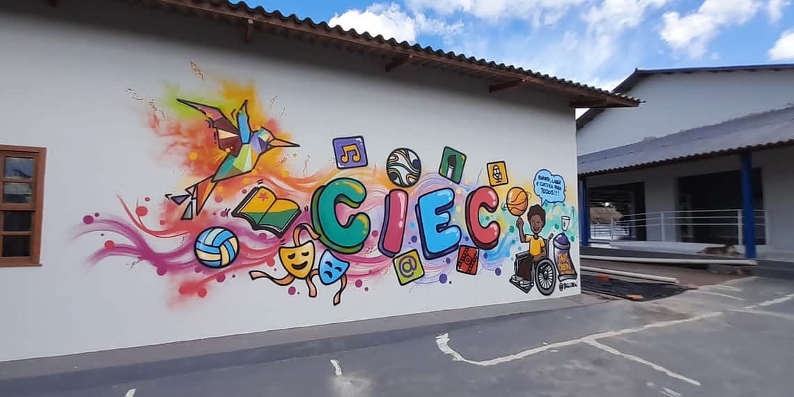 Oficina de Grafite será a primeira atividade a ser ofertada no Ciec São Francisco. Foto: Departamento de Juventude/Divulgação