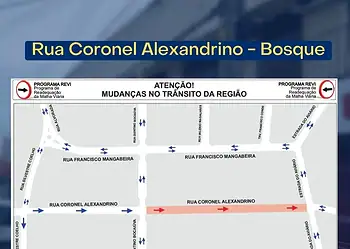RBTrans anuncia mudança de sentido na Rua Coronel Alexandrino; entenda