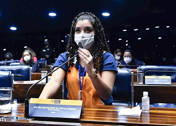 Estudante Ana Beatriz Amorim representou o Acre na edição de 2022. Foto: Arquivo Agência Senado