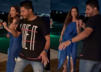 Cantor acreano impressiona filha do Silvio Santos: 'olha isso'
