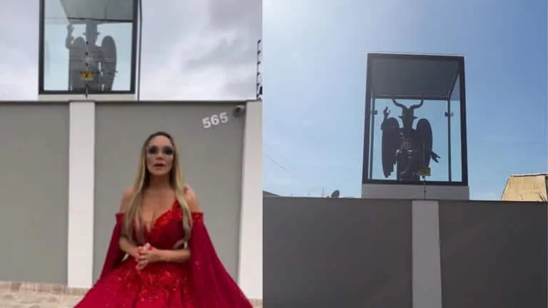 Mãe de santo viraliza após repercussão de Baphomet gigante; saiba quem é