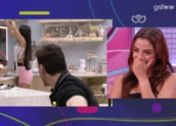BBB23: Key Alves vê cena de Gustavo secando Larissa com os olhos e reage; ‘Eu sabia! Não estava louca’ 12 BBB23: Key Alves vê cena de Gustavo secando Larissa com os olhos e reage; ‘Eu sabia! Não estava louca’