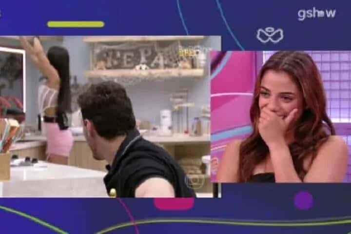 BBB23: Key Alves vê cena de Gustavo secando Larissa com os olhos e reage; ‘Eu sabia! Não estava louca’ 1 BBB23: Key Alves vê cena de Gustavo secando Larissa com os olhos e reage; ‘Eu sabia! Não estava louca’