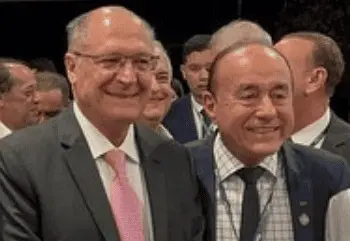'Ele me viu e me abraçou', diz Bocalom após reencontro com o vice-presidente Geraldo Alckmin