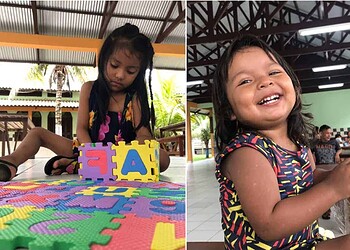 Equipe da Semapi acolhe famílias indígenas atingidas por enchentes em abrigo
