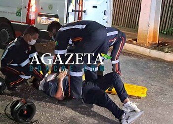 Colisão entre motos na Avenida Ceará deixa dois motoristas feridos