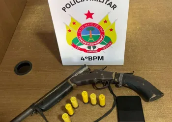 Jovem de 20 anos é preso por porte ilegal de arma em Senador Guiomard