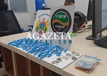 Trio é preso por tráfico de drogas no Alto Alegre