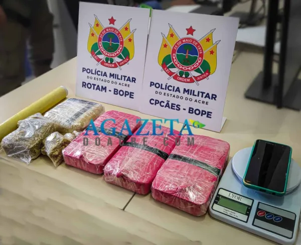 Após denúncia anônima, traficante de 20 anos é preso com 5kg de cocaína
