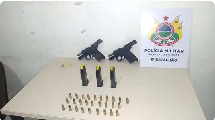 Quatro foragidos são presos e duas armas apreendidas no Acre