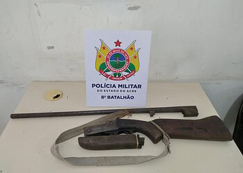 Homem de 50 anos é preso e tem arma apreendido no interior do Acre