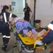 Mulher tenta desviar de buraco e sofre acidente na estrada de Porto Acre