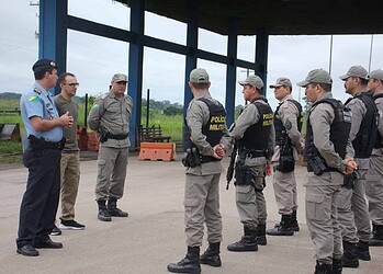 Lançamento nesta terça-feira, 21, da barreira policial no Posto Fiscal Tucandeira e policiamento rural nos ramais das imediações. Foto: Wilkes Silva/Sejusp