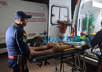 Homem embriagado apanha da esposa com cabo de enxada após iniciar discussão