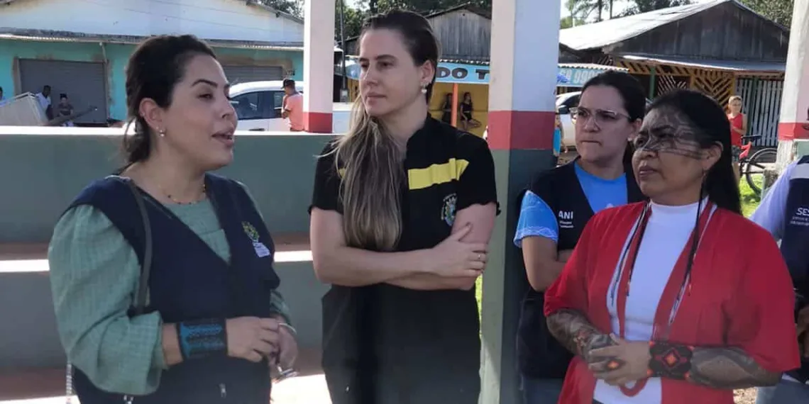 MPAC faz sobrevoo para ver situação de indígenas atingidos pela inundação no Alto Acre
