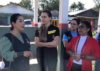 MPAC faz sobrevoo para ver situação de indígenas atingidos pela inundação no Alto Acre