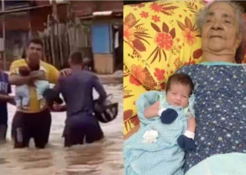 Pai que enfrentou correnteza com gêmeos nos braços também salvou bisavó utilizando uma caixa d'água