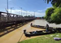 Rio Acre alcança 17 metros e invade Calçadão da Gameleira em Rio Branco; veja o vídeo