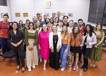 Mini curso de Marketing Político na abertura da Seacom (Foto: Raphaela Barbary)