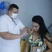 Foram administradas 187 doses contra a influenza e 100 doses contra a covid-19. Foto: Yago Ayache/Secom