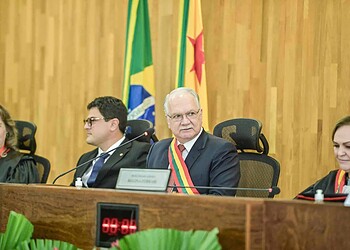 Durante a sessão solene, Fachin defendeu o fortalecimento da democracia brasileira. Foto: Diego Gurgel/Secom