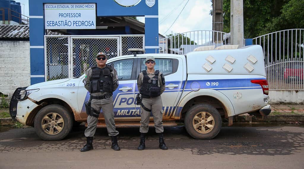Sejusp reforça policiamento nas escolas. Foto: Dhárcules Pinheiro/Ascom Sejusp