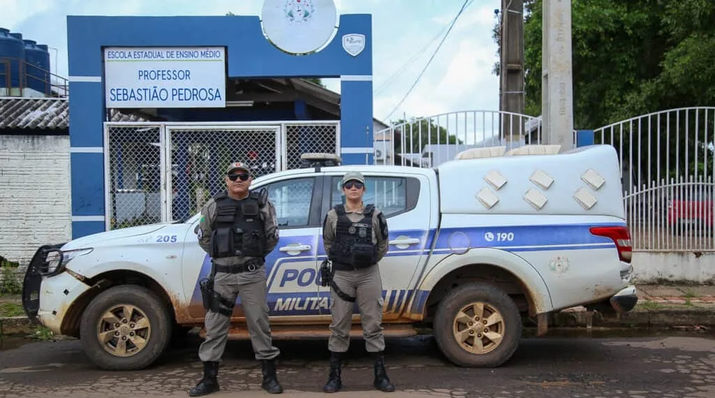 Sejusp reforça policiamento nas escolas. Foto: Dhárcules Pinheiro/Ascom Sejusp