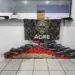 Três estrangeiros e dois brasileiros são presos com 60kg de droga no interior do Acre