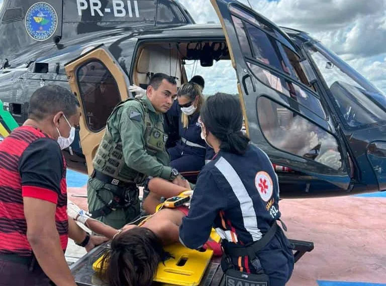 Criança indígena que estava convulsionando é resgatada pelo Ciopaer