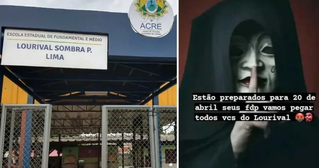 Polícia apreende acusado de criar perfil fake com ameaças de ataque em escola no Acre