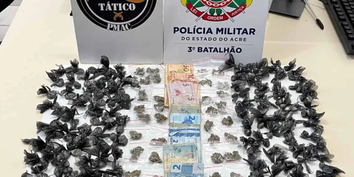 Homem de 50 anos é preso com maconha, cocaína, skunk e crack