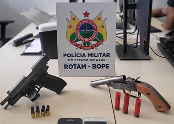 Polícia apreende armas e prende homem na Cidade do Povo