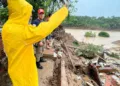 Desbarrancamento deixa seis casas totalmente destruídas na Cidade Nova